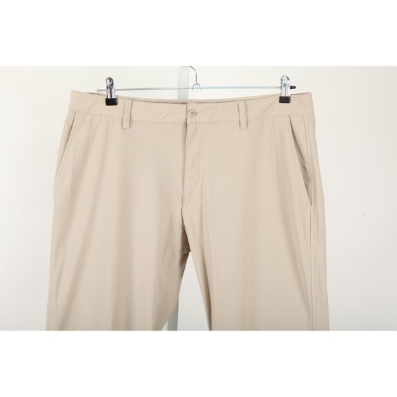 FootJoy Pants Mens 38x30 Beige Performance Golf Stretch Polyester Chino - Picture 3 of 16